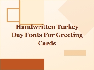 Free Handwritten Thanksgiving Fonts for Greeting Cards Download